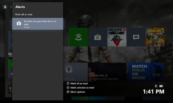 <br />
В прошивку Xbox One добавили уведомление о скидках<br />
